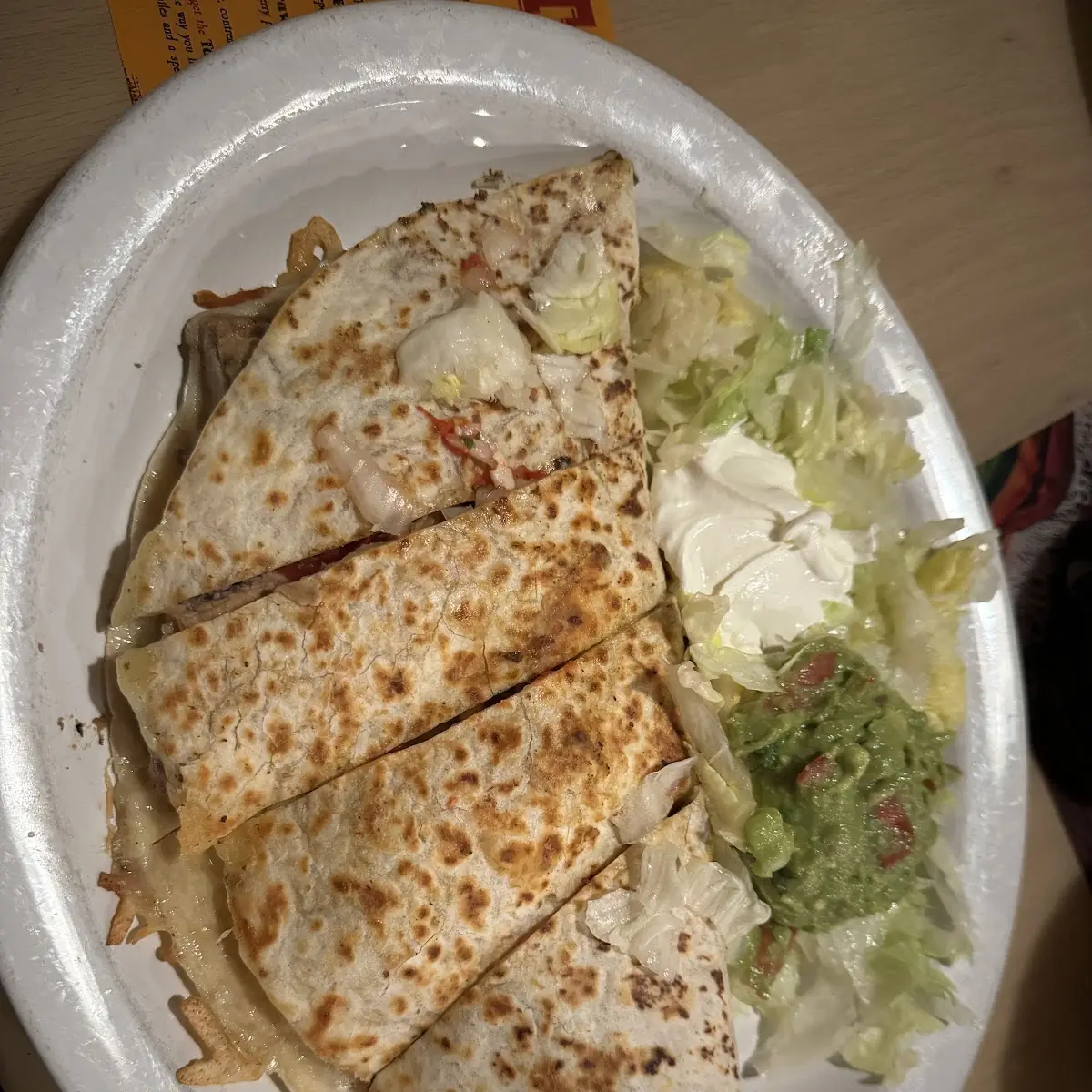 Chicken and Cheese Quesadilla