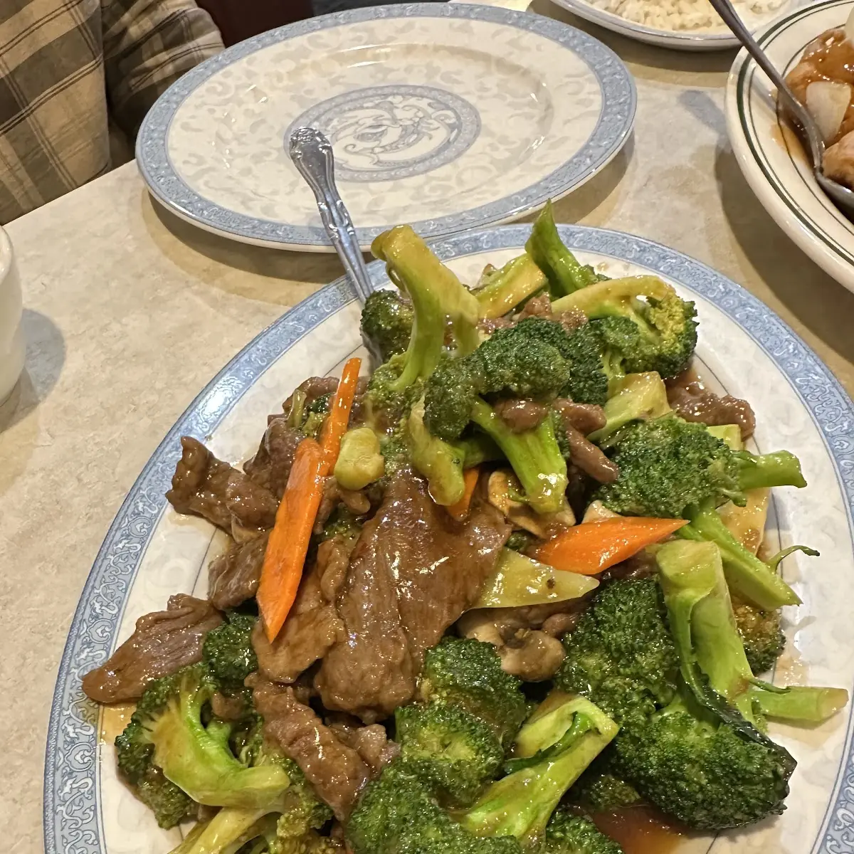 Broccoli Beef and Pork Fried Rice