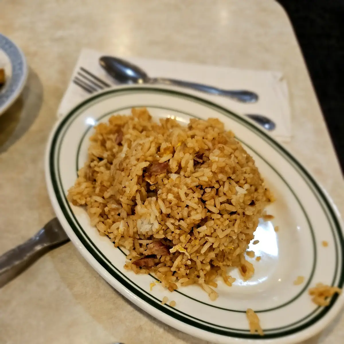 Orange Chicken and Pork Fried Rice