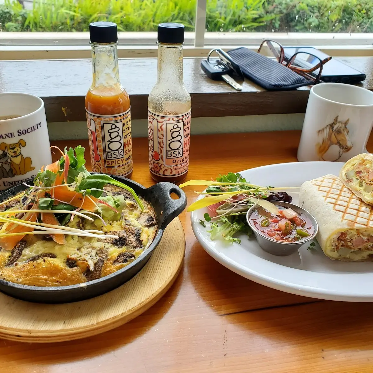 Mushroom Frittata & Pulled Pork Burrito