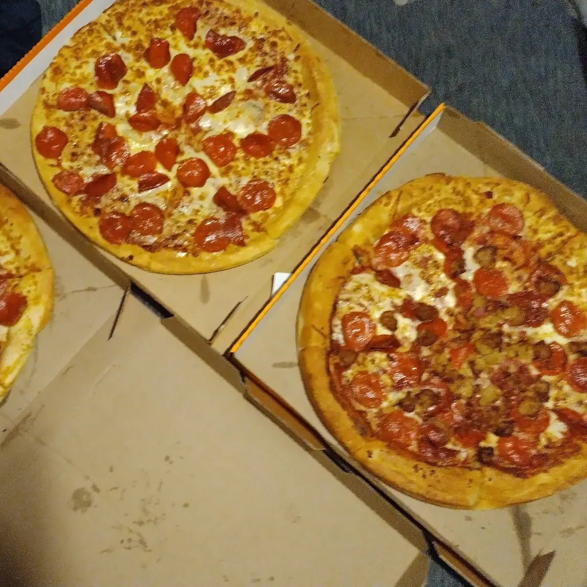Three Meat Pizza