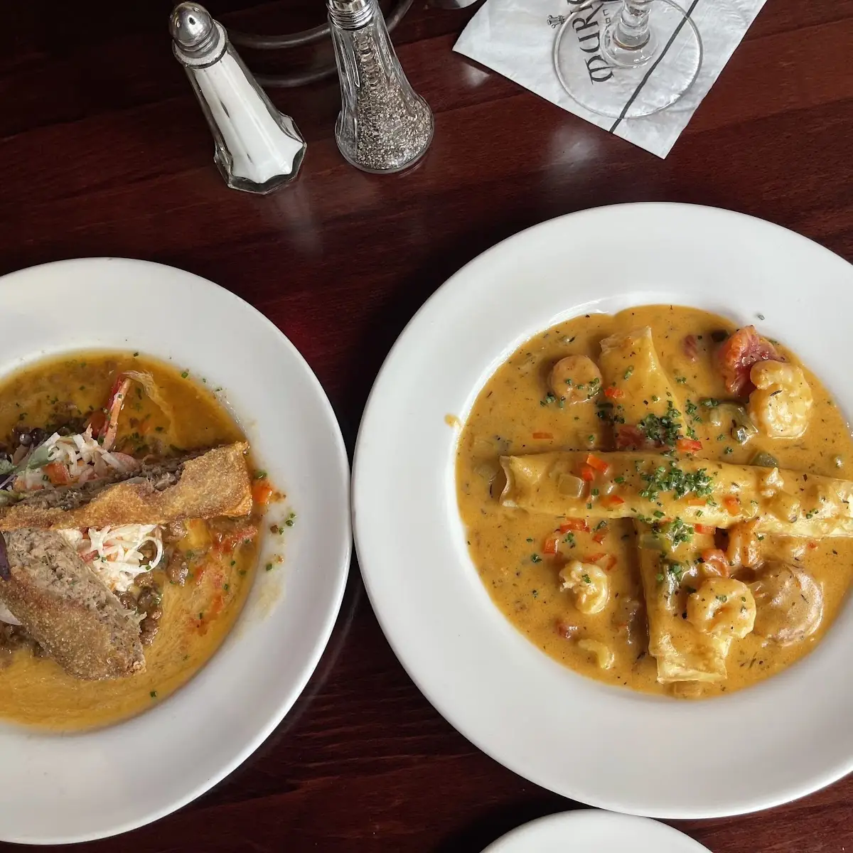 Shrimp and Goat Cheese Crepes