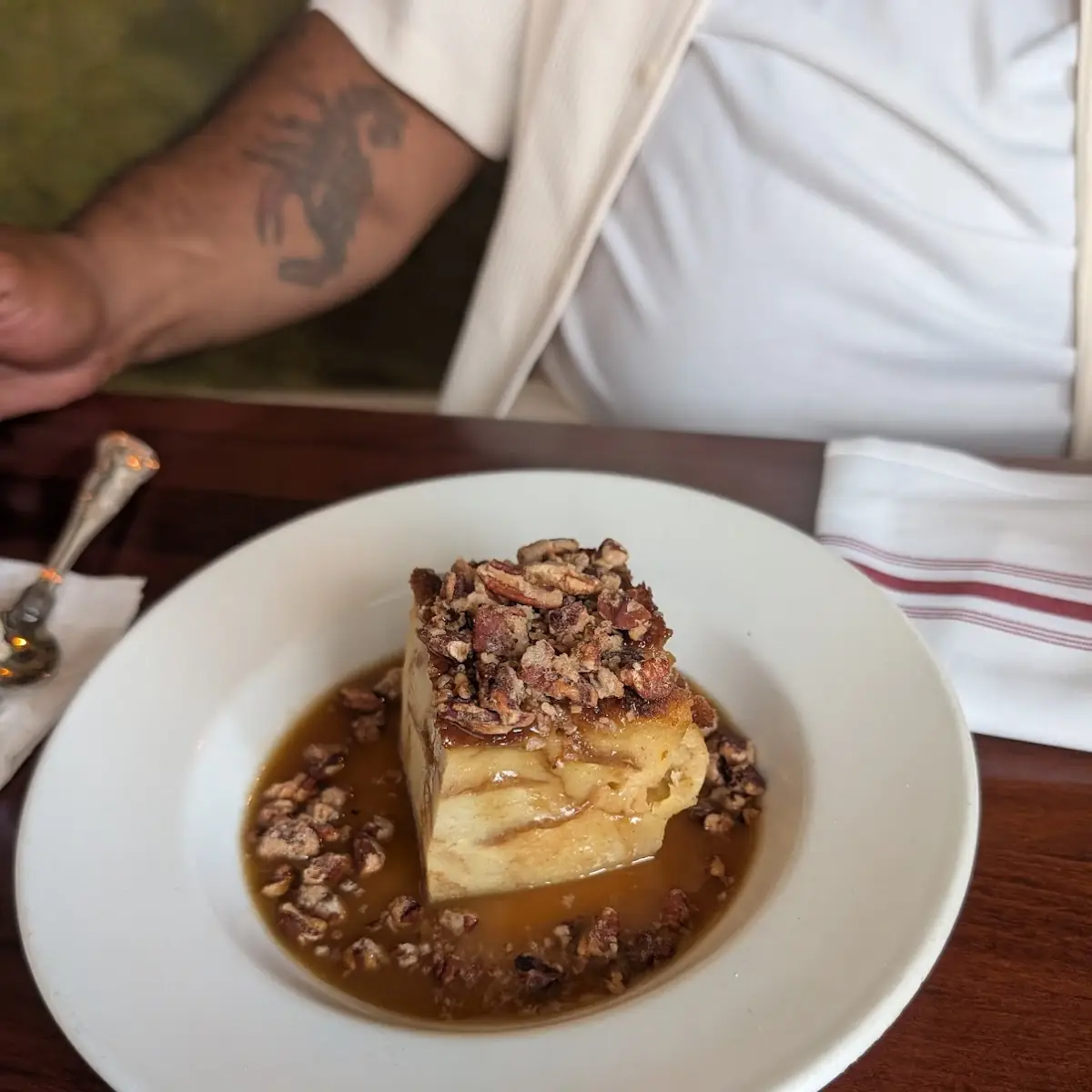 White Chocolate Bread Pudding