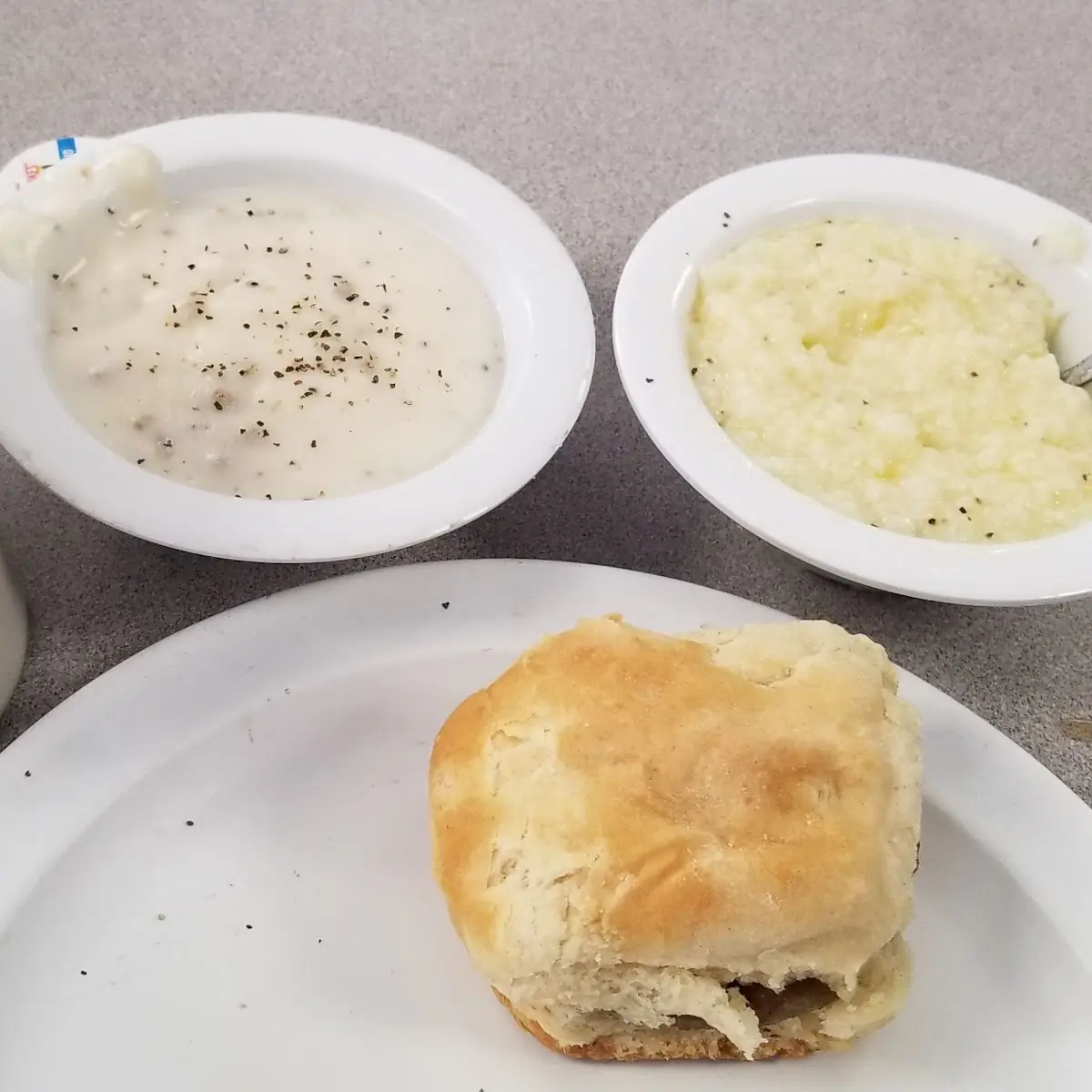 Sausage Biscuit Grits and Gravy