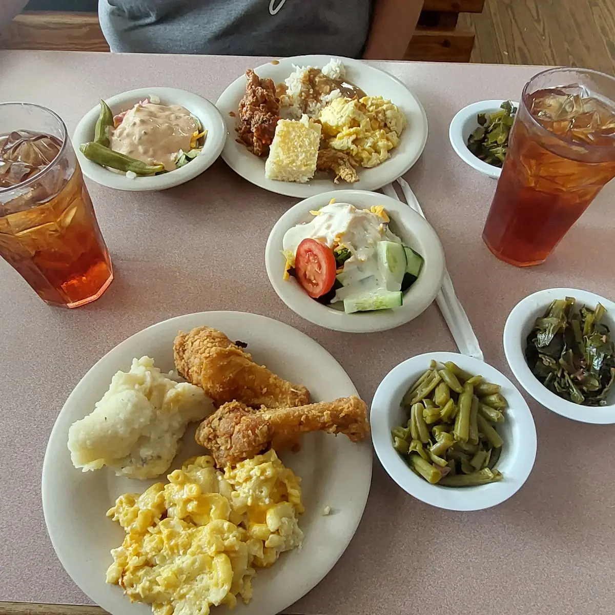 Fried Chicken Mac & Cheese Green Beans