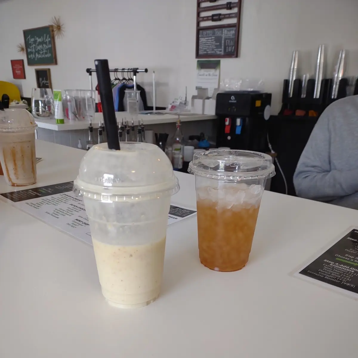 Lemon Pound Cake Smoothie and Lemon Iced Tea