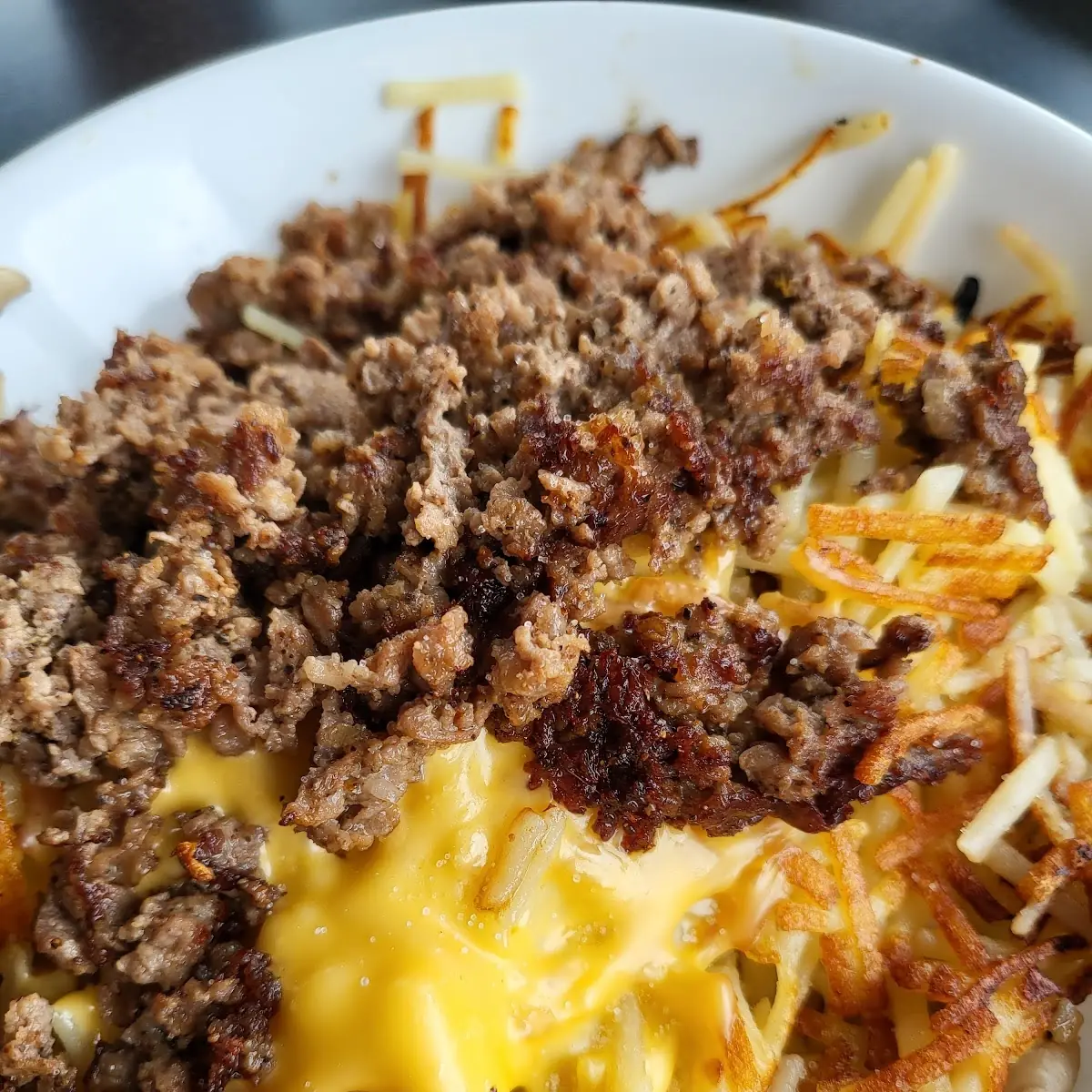 Philly Cheese Steak Hasbrown Bowl