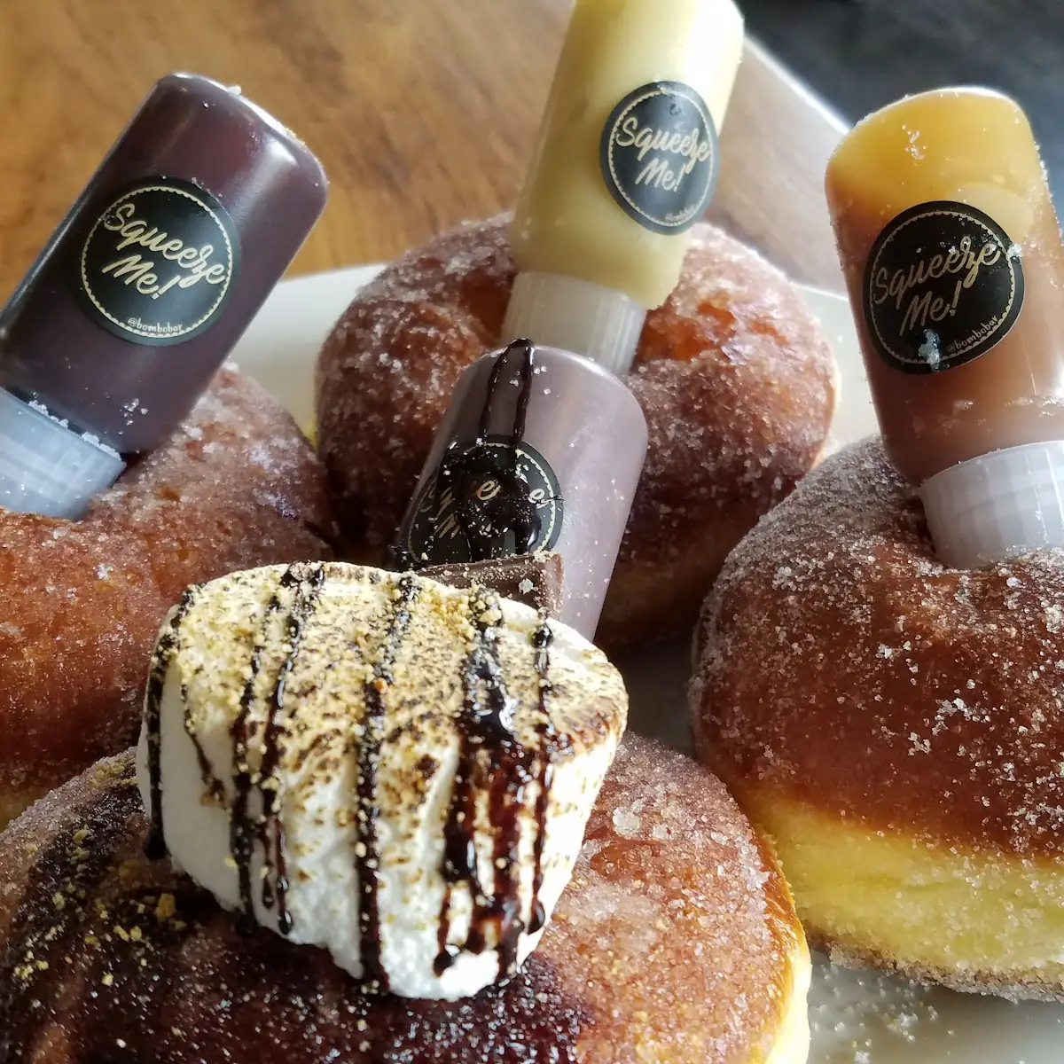 Mixed Berry and Vanilla Bomboloni