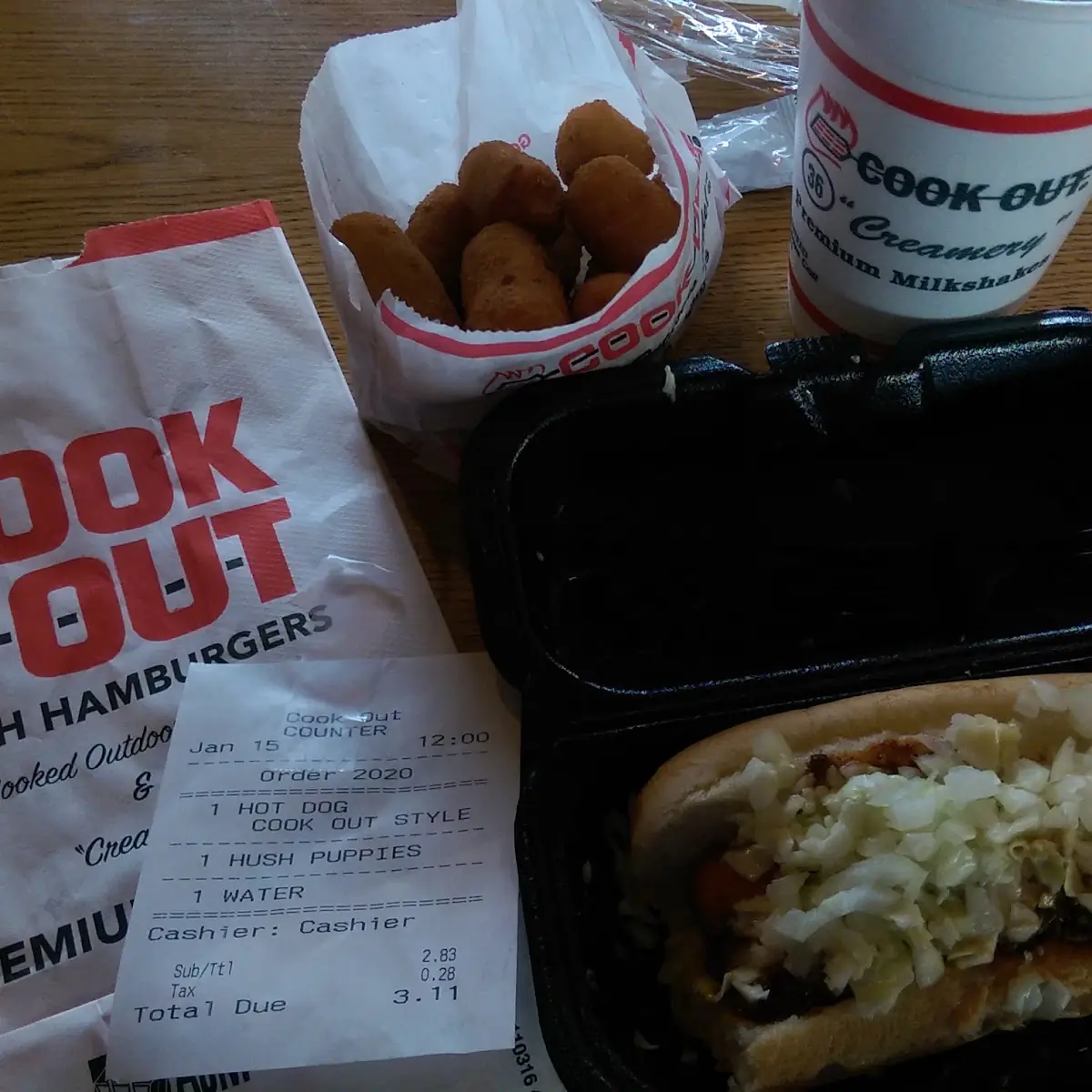 Cook Out Style Hot Dog