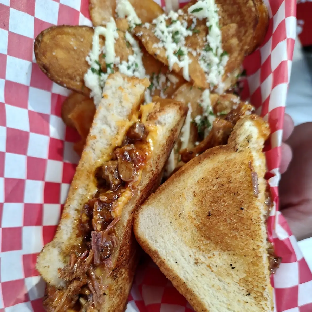 Brisket Grilled Cheese Sandwich