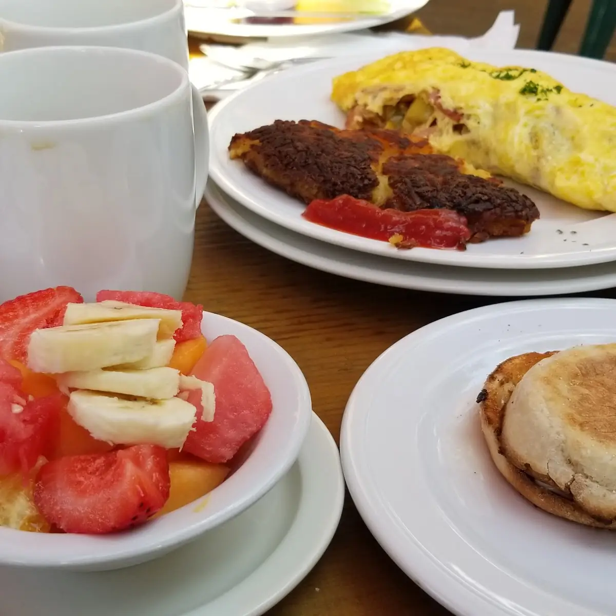 Breakfast Omelet Fresh Fruit