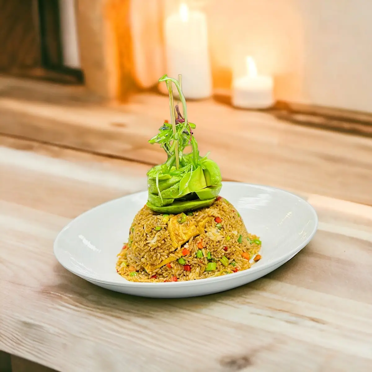 Arroz Chaufa Veggie Avocado