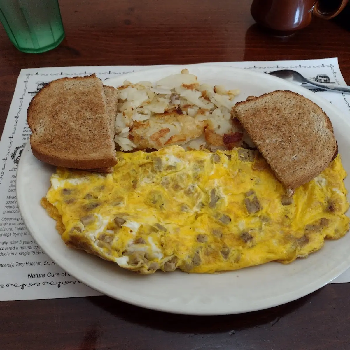 Scrapple & American Cheese Omelette