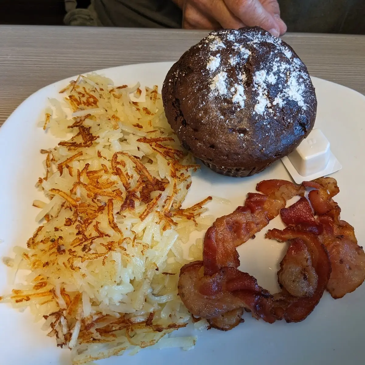 Hash Browns and Muffin