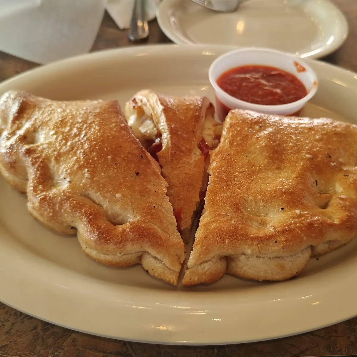 Pepperoni and Cheese Calzone