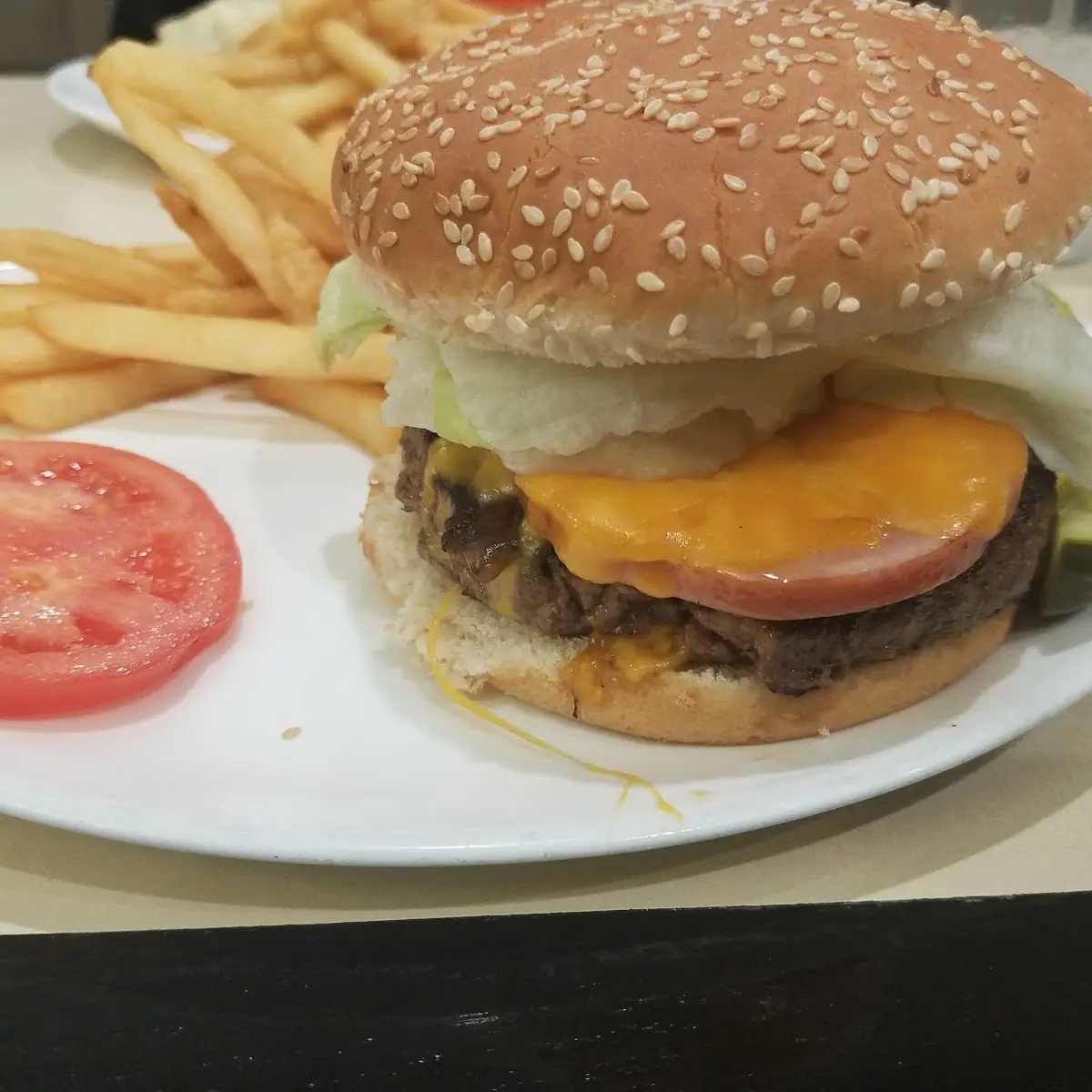 Maple Leaf Burger and Fries