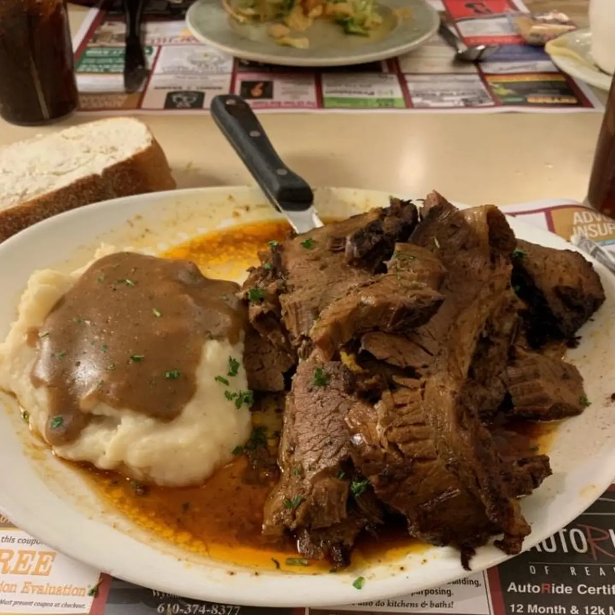 Pot Roast over Noodles