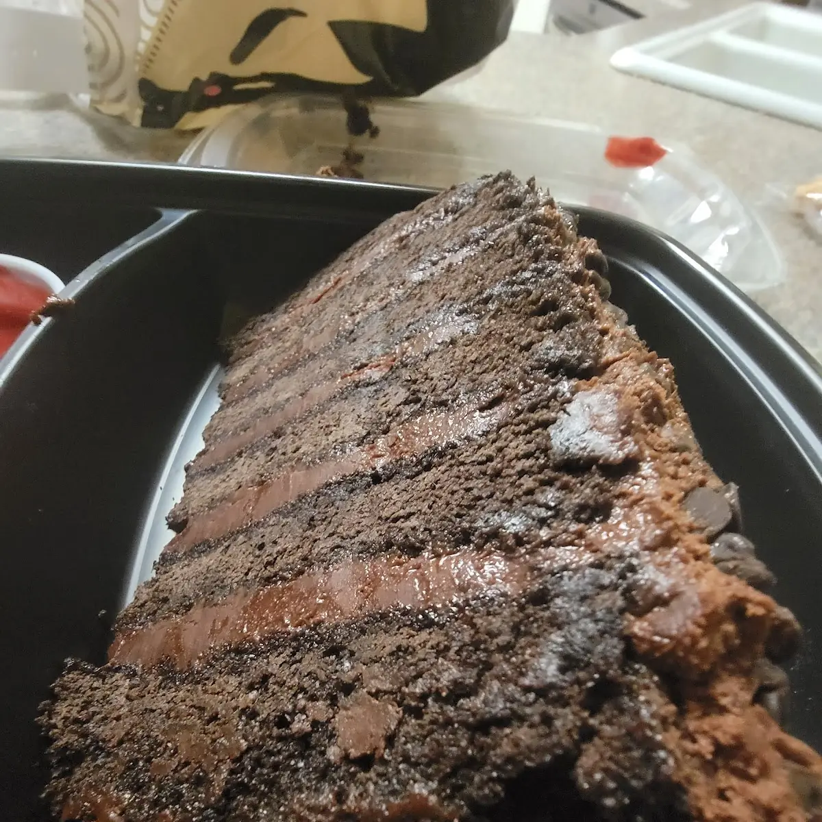 Chocolate Fudge Cake with Fresh Berries