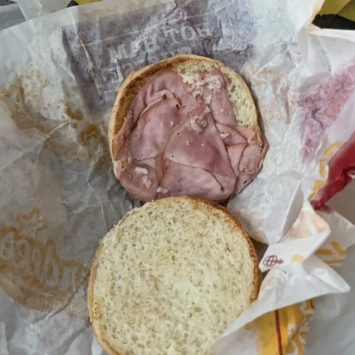 Hot Ham and Cheese Sandwich