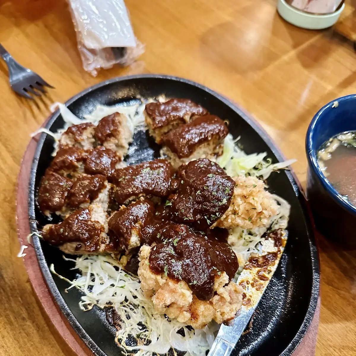 Hamburger with Onion Soup