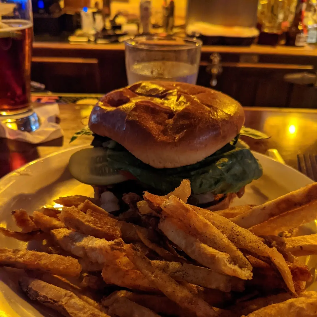 Bacon Jalapeno Burger & Fries