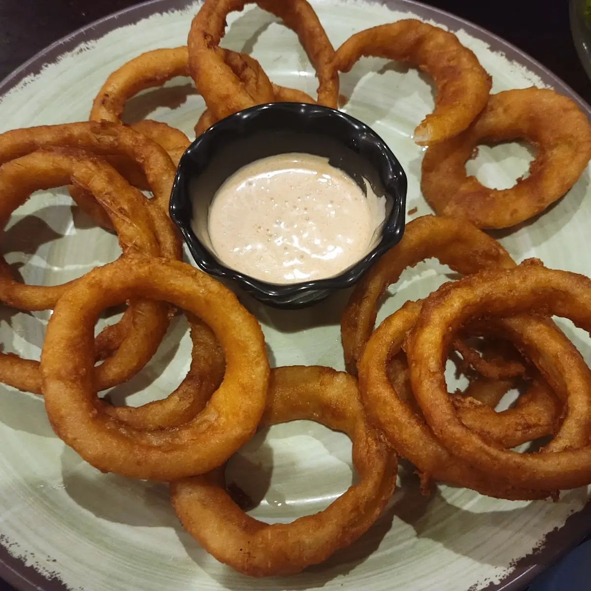 Onion Rings and Chipotle Ranch