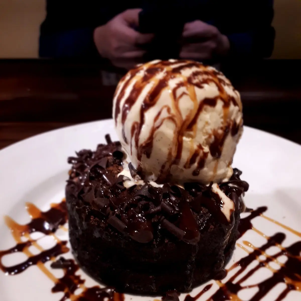 Brownie with Vanilla Ice Cream
