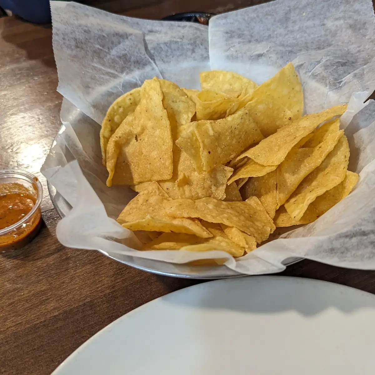 Tortilla Chips with Red Salsa