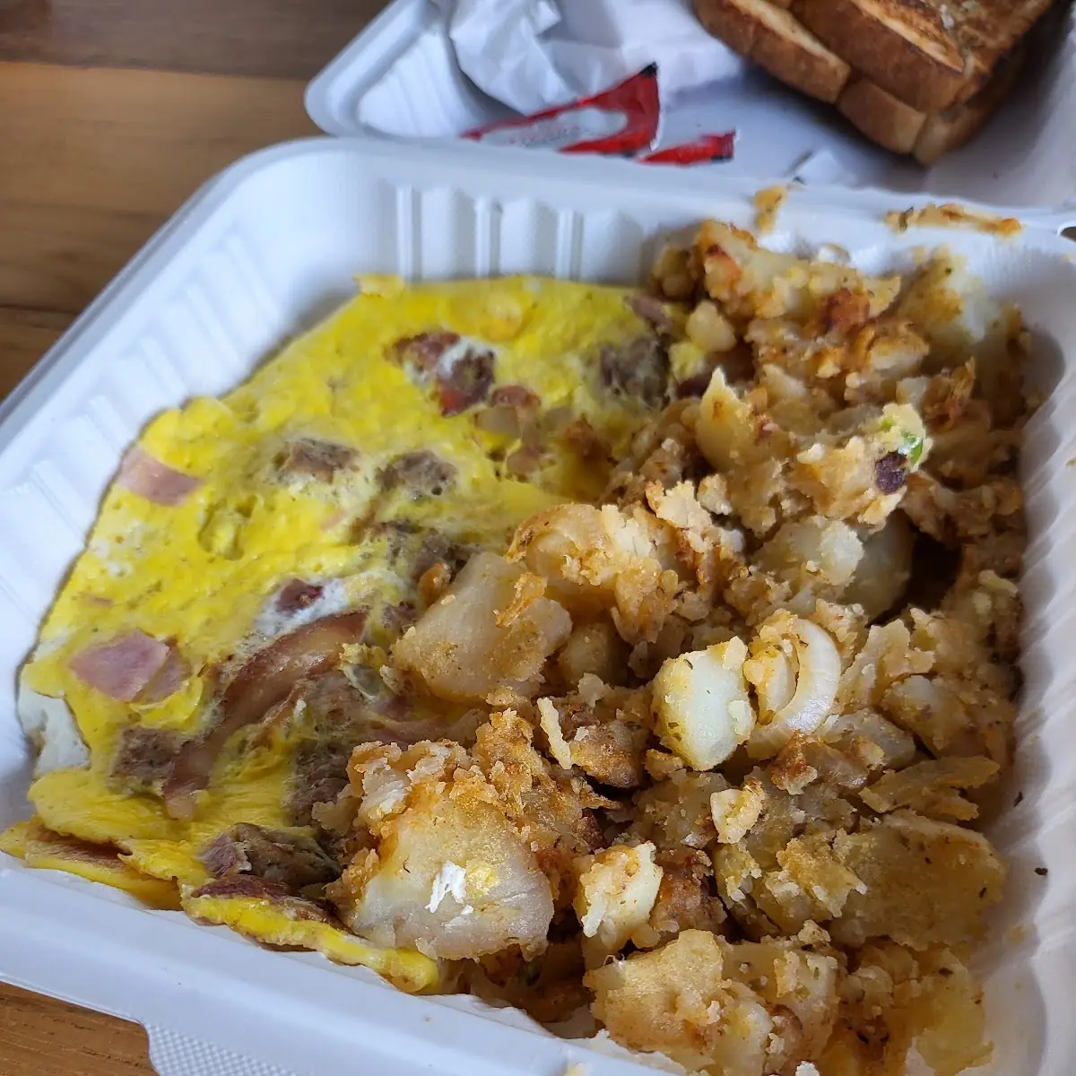 Platter Ham Bacon Eggs Home Fries