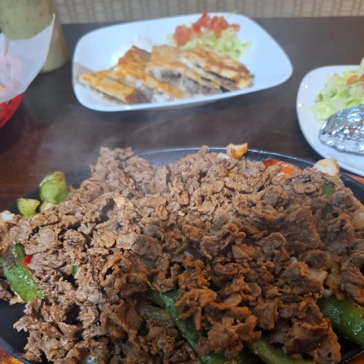 Steak and Shrimp Fajitas