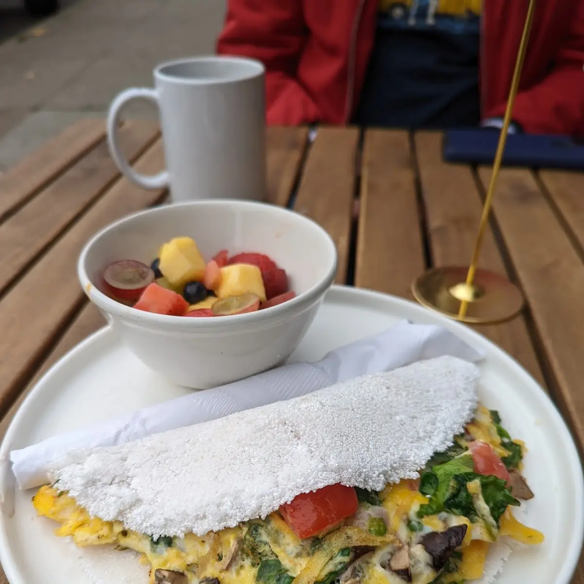 Tapioca Crepe with Fresh Fruit