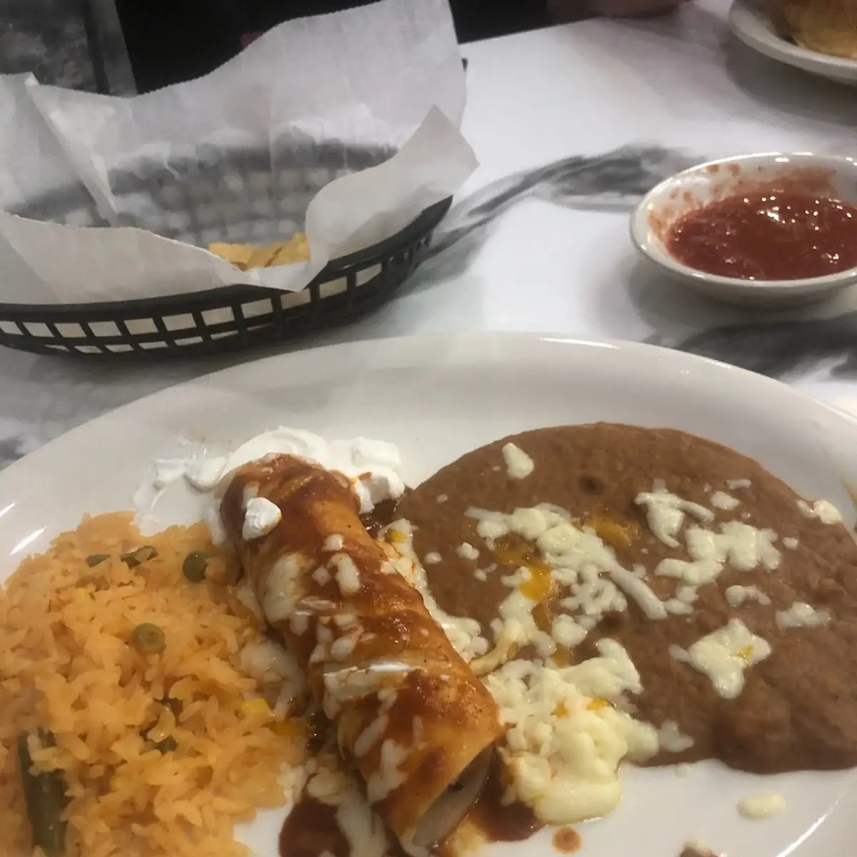 Rice and Refried Beans