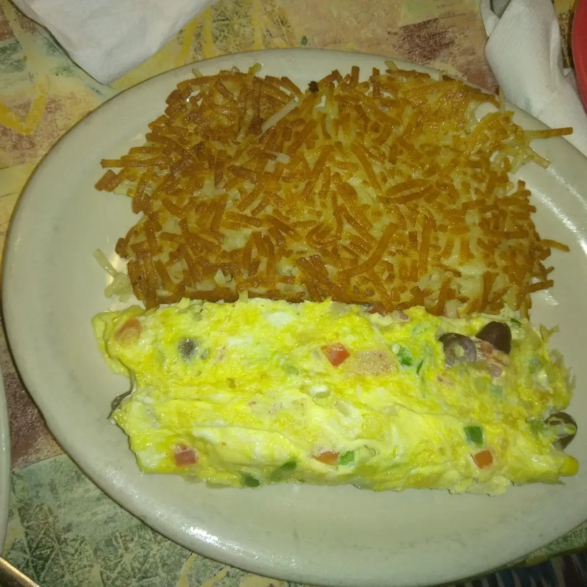 Western Omelette w Hash Browns