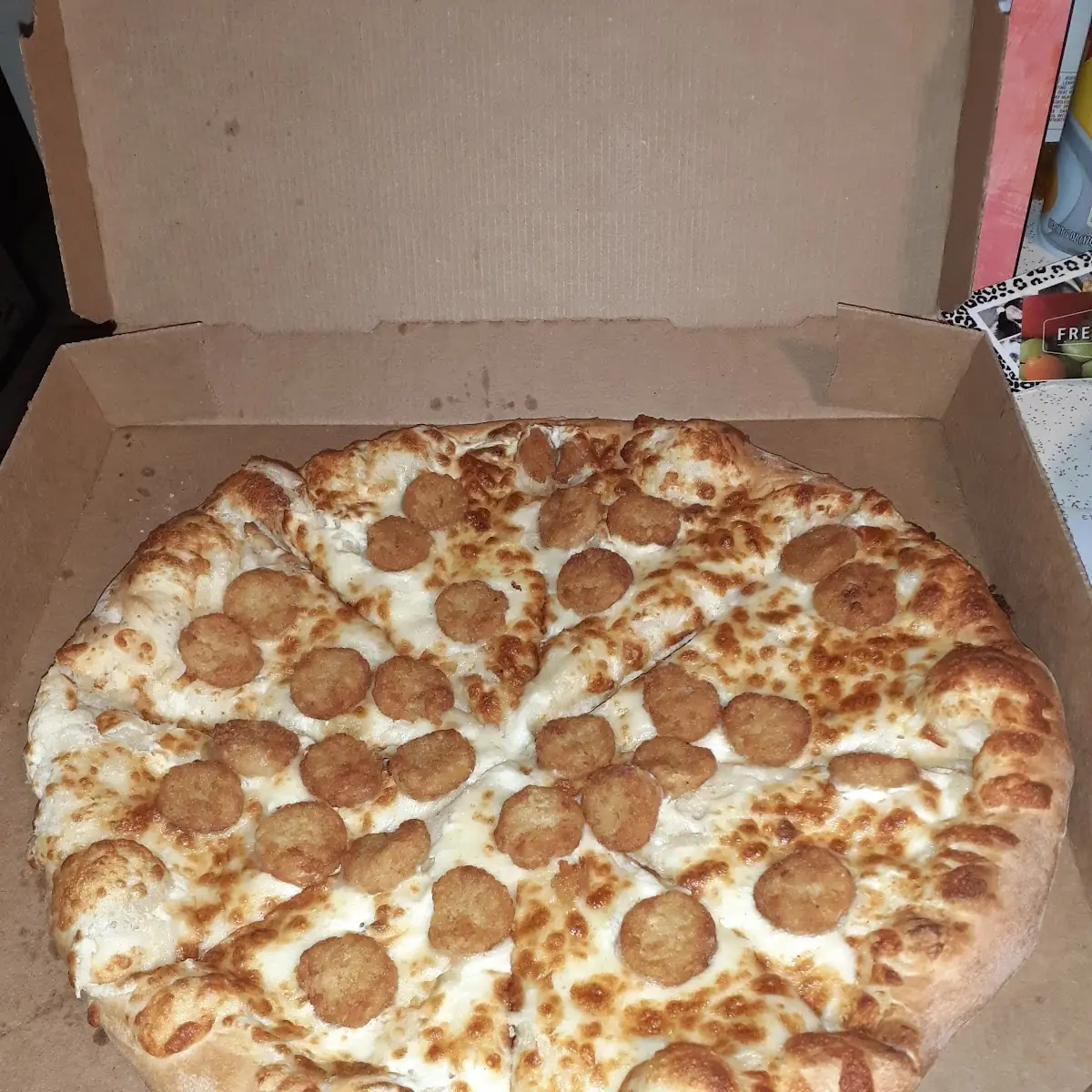 Tater Tot Cheese Pizza