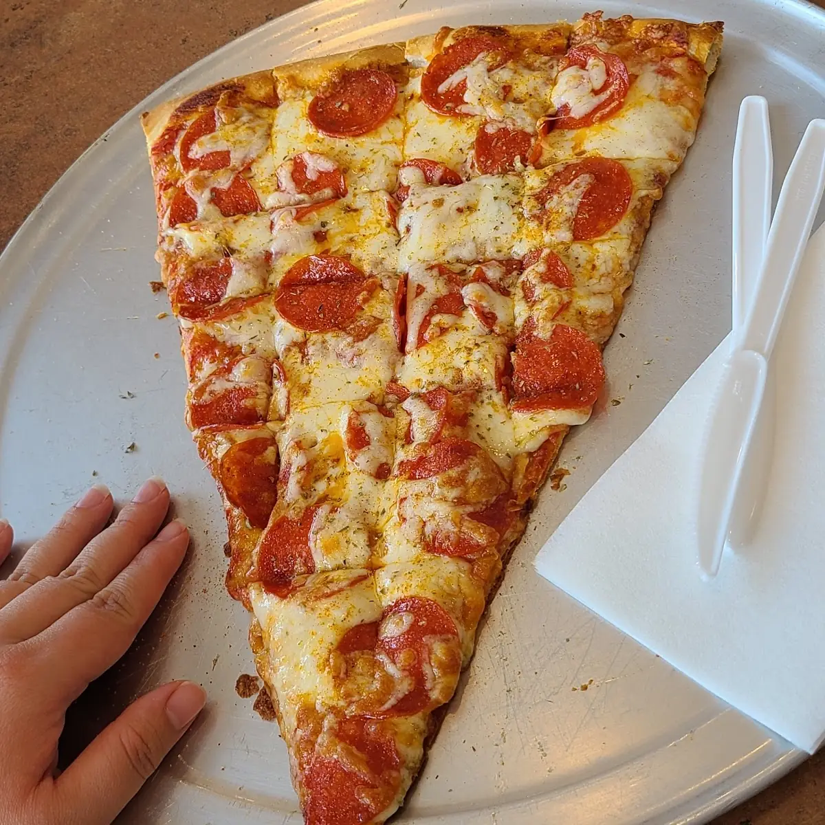 Large Slice Pepperoni Pizza