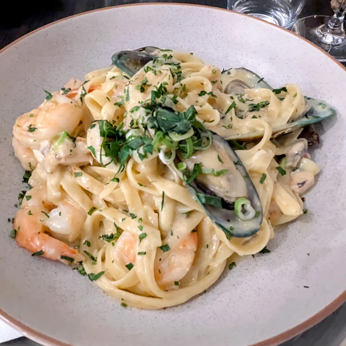 Seafood Fettuccini, Thirty Three Degrees