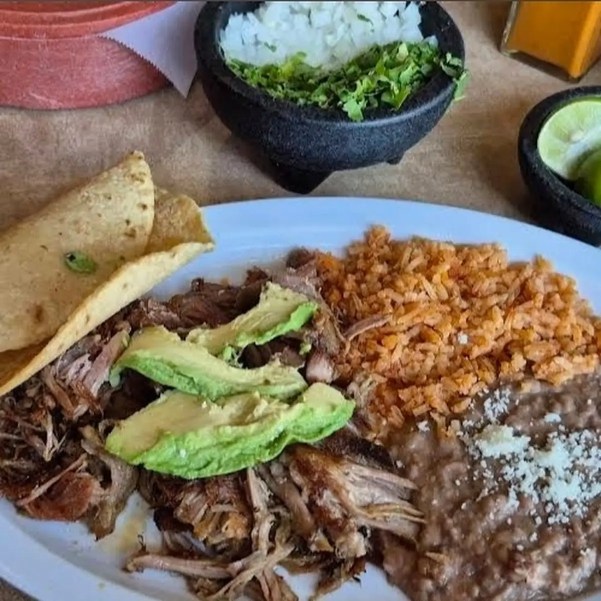Shredded Beef Rice Beans