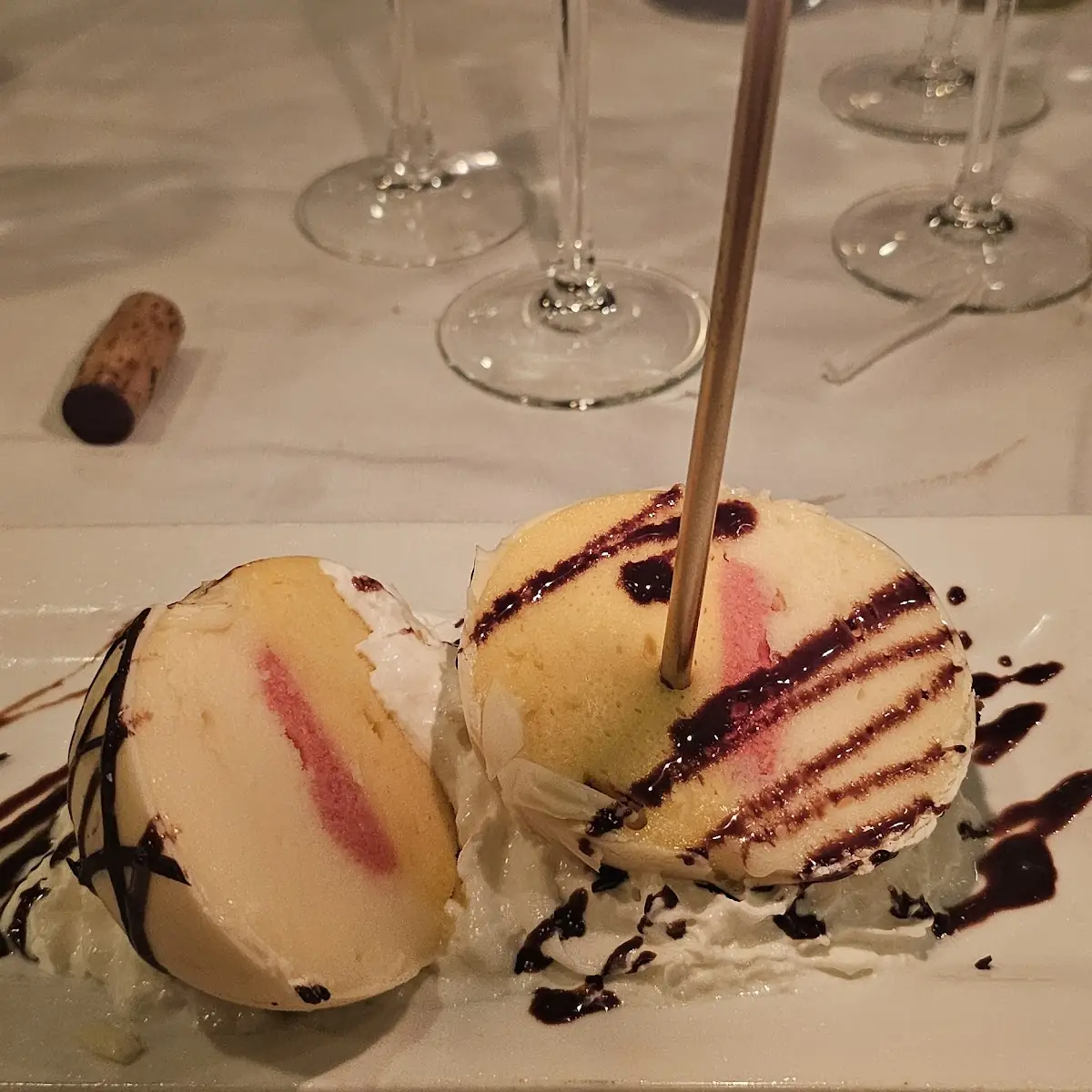 Passion Fruit Ice Cream with White Chocolate