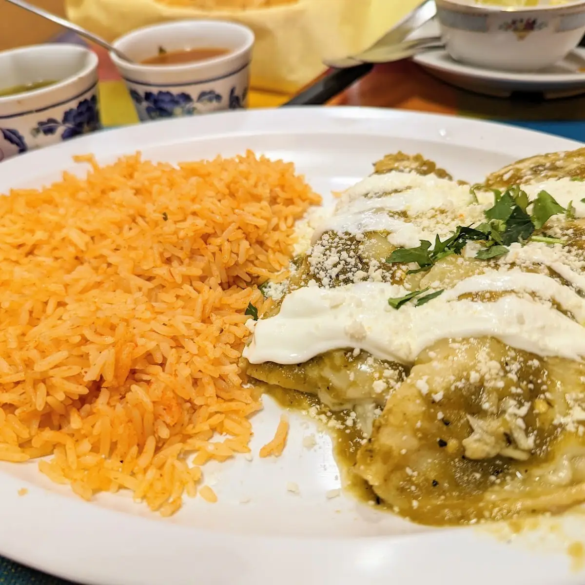 Enchiladas Verdes de Pollo