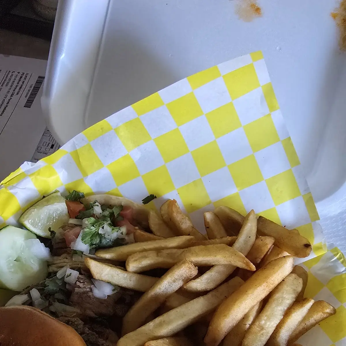 Hamburger Smash Burger 6 Wingz & Fries