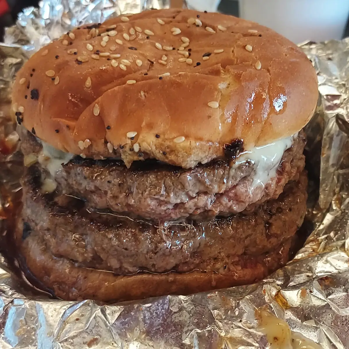 Double Mushroom Swiss Burger