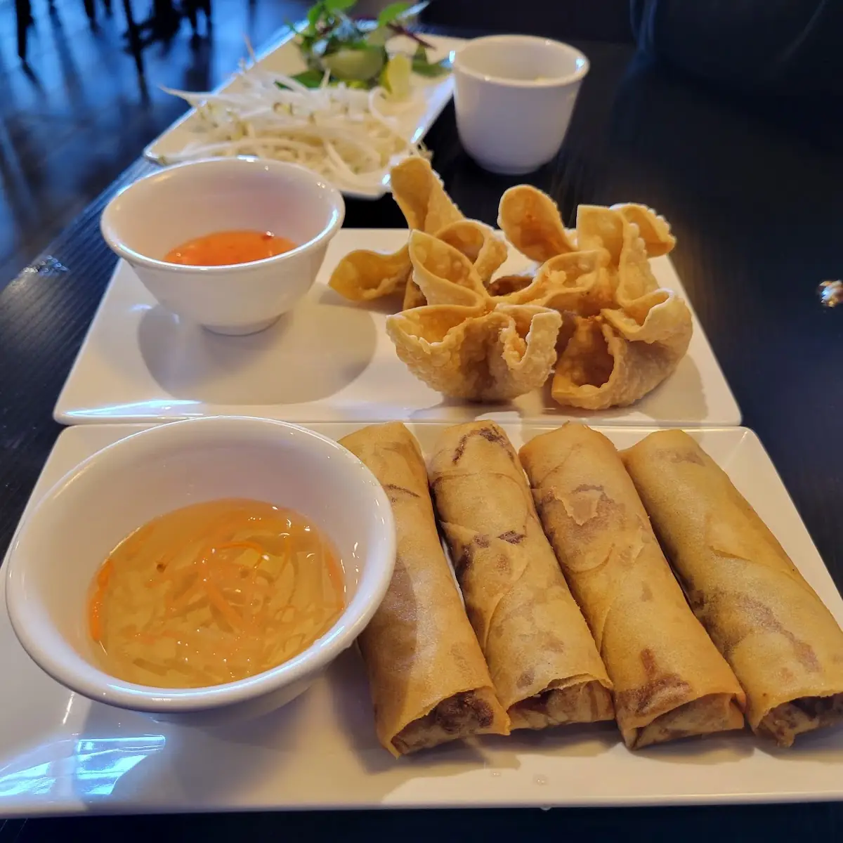 Eggrolls and Crab Rangoon
