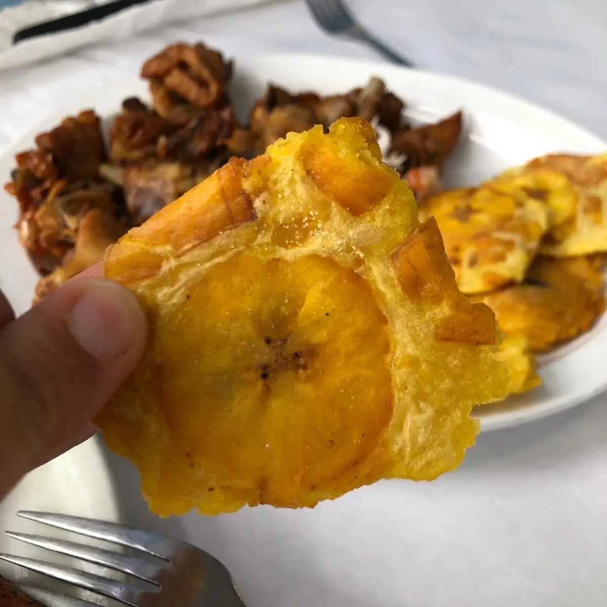 Fried Green Plantain
