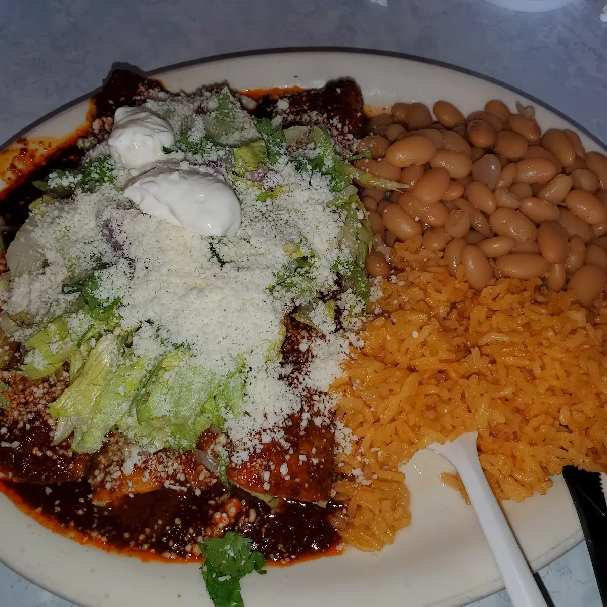 Red Sauce Cheese Enchiladas