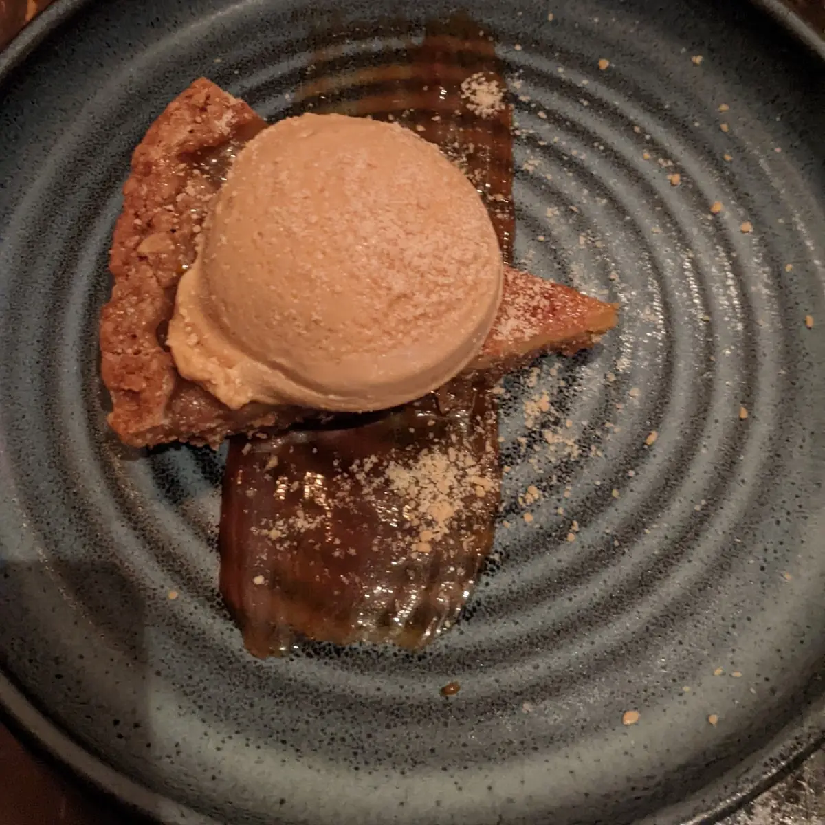 Cracked Pie with Salted Caramel Gelato
