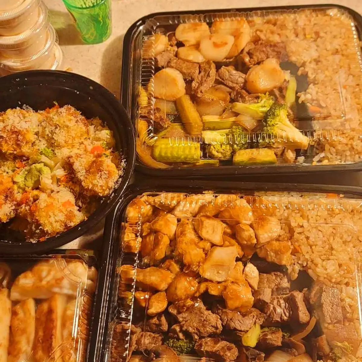 Steak and Scallops with Mixed Vegetables