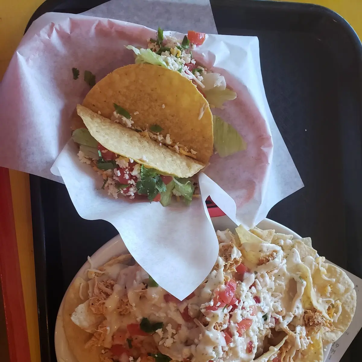 Two Shredded Chicken Tacos