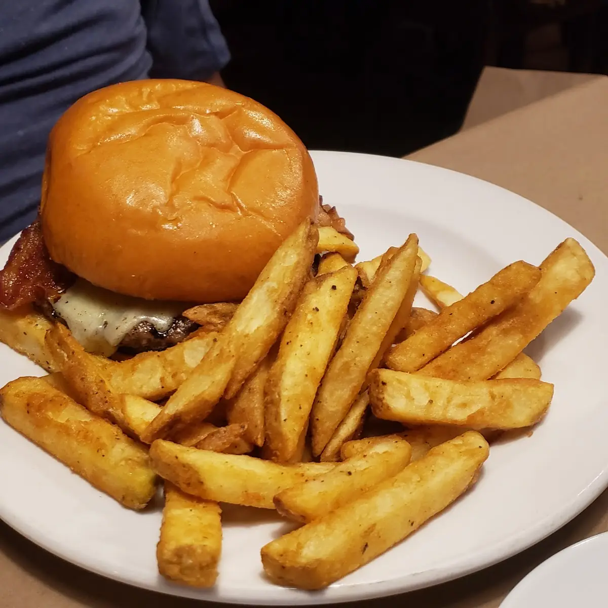 Cheese Burger with Fries
