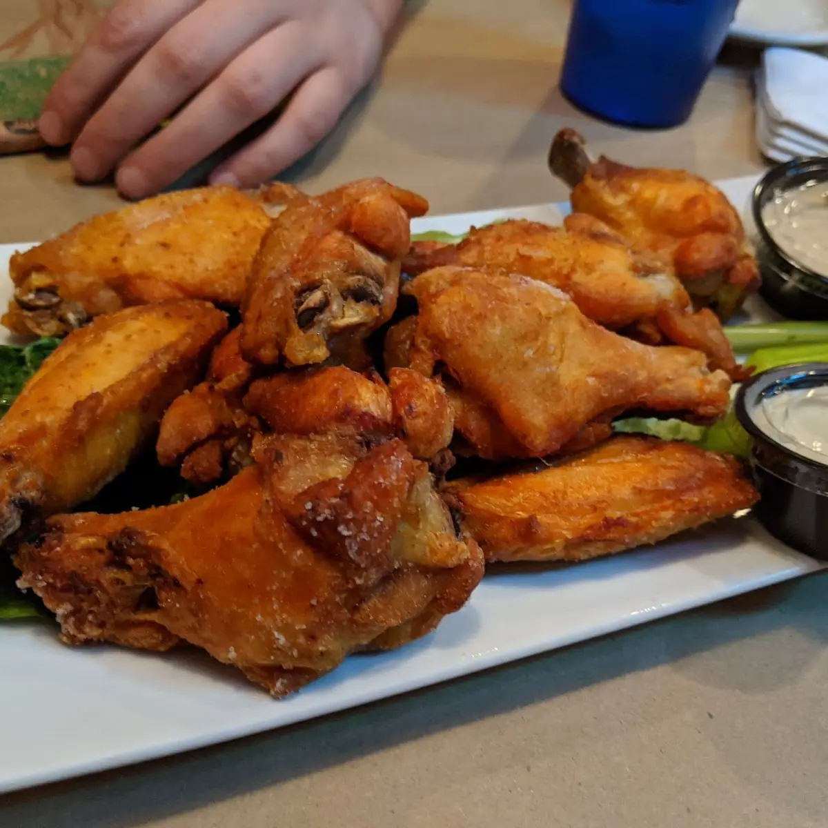Twice Baked Buffalo Wings