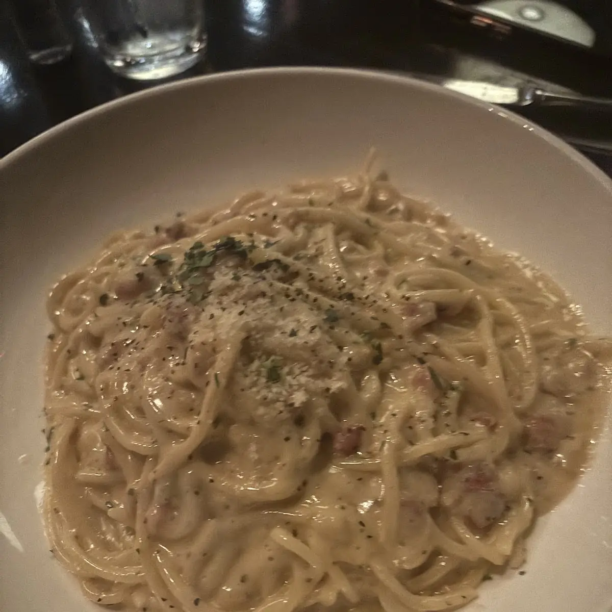 Spaghetti Carbonara, Fratelli Pasta Grill